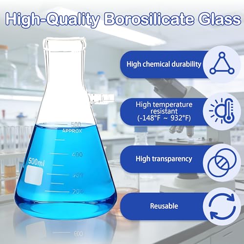 500 mL Buchner Funnel Filtering Kit with Handheld Vacuum Pump - size: 500ml
