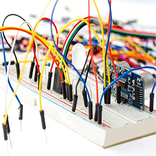 65Pcs Flexible Breadboard Jumper Cable Male to Male Compatible with Arduino Breadboard and Circuit Board