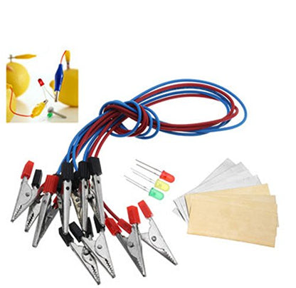 Fruit Battery Light Diode Science Kit Orange Potato Lemon Battery Physics Teaching Experiment