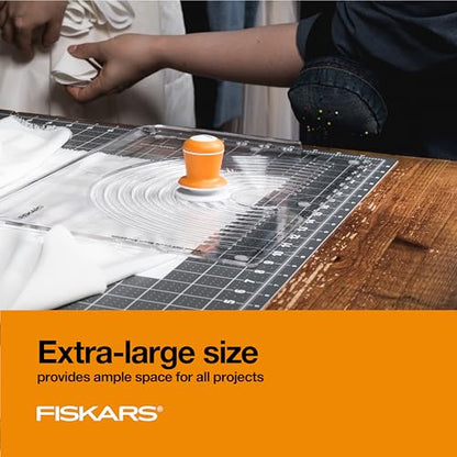 Fiskars 24" x 36" Self Healing Cutting Mat for Quilting & Sewing, 3-Pack - color: Gray, size: 24"L x 36"W Pack of 3