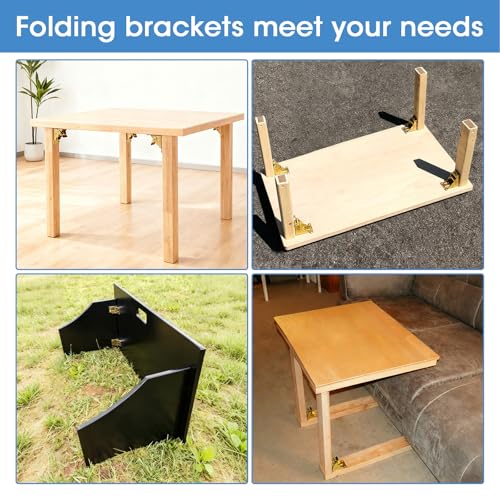 TopDirect 4 Pack Locking Hinge for Folding Table Brackets (Zinc) - color: Zinc, size: 4 Pack