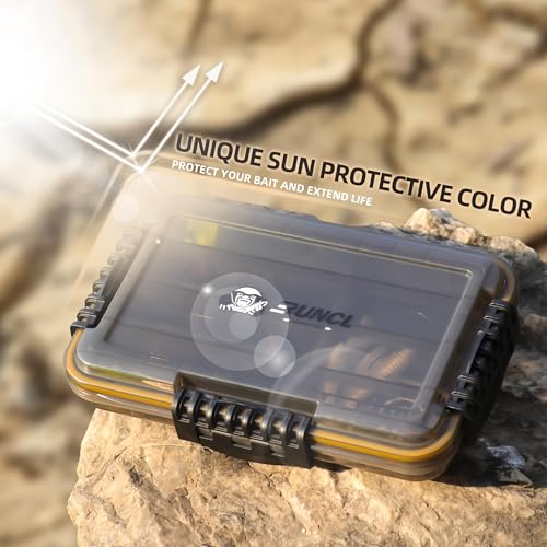 RUNCL Fishing Tackle Box, Waterproof Tray for Jigs Lures, Thicker Floating Tackle Utility Box with Adjustable Dividers, 3600/3700/Large 3700 Size - color: 1PC Deep 3700