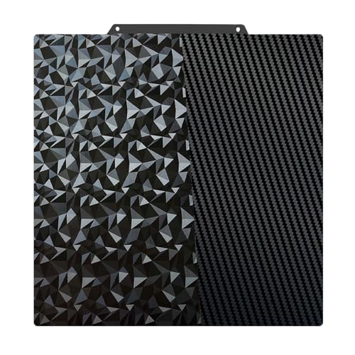 Double Sided Textured PEO PET Build Plate for Ankermake M5/QIDI Q1 Pro 3D Printer,250x250mm HeatingBed Spring Steel Flexible Platform Print Bed - size: 250X250mm