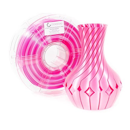 Cookiecad Silk PLA Filament Rainbow Gradient, Pink Ombre, 1.75mm 1kg - color: Silk Pink Ombre
