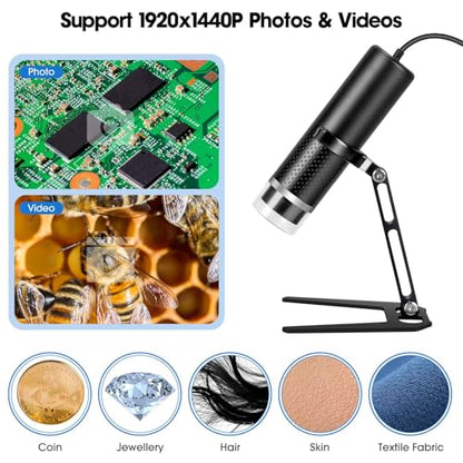 USB Digital Microscope for iOS and Android Devices (Not for Any PC)