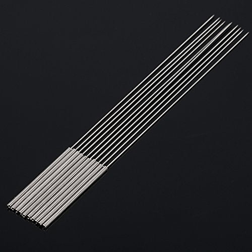 HESTYA 3D Printer Nozzle Cleaning Kit 0.4mm Stainless Steel Nozzle Cleaning Tool Kit 3D Printer Cleaning Needles, Drill Bits for 3D Printer Accessory, 10 Pack