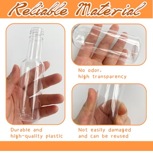 30 Pack 1.7oz Mini Liquor Bottles with Black Cap,Plastic Alcohol Bottles with 10 Funnels,Airtight Plastic Spirit Bottle for Weddings,Party Supplies - size: 30 Pack