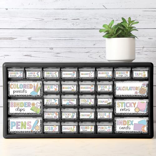 Frienda 84 Pcs 4 Sheet Classroom Toolbox Labels for Teacher,Composition - style: Composition