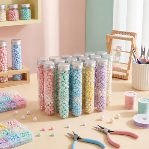 45 ml 150 Pcs Plastic Test Candy Tube Bulk Transparent Clear Bath Salt Tube Lid Plastic Vial Decor DIY Liquor Beading Seed Shampoo Hot Chocolate Spice Flower Storage Scientific Project Party