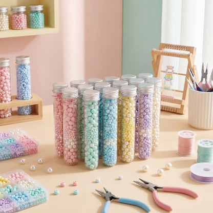 45 ml 150 Pcs Plastic Test Candy Tube Bulk Transparent Clear Bath Salt Tube Lid Plastic Vial Decor DIY Liquor Beading Seed Shampoo Hot Chocolate Spice Flower Storage Scientific Project Party