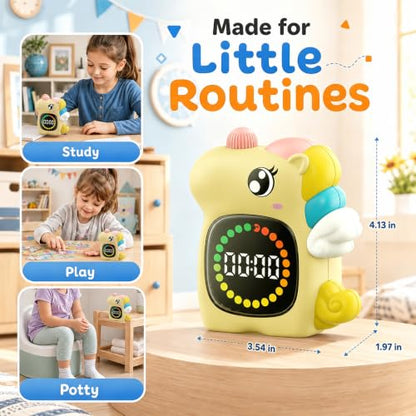Unicorn Rechargeable 99M Visual Timer for Kids, Potty and Home Study Timer