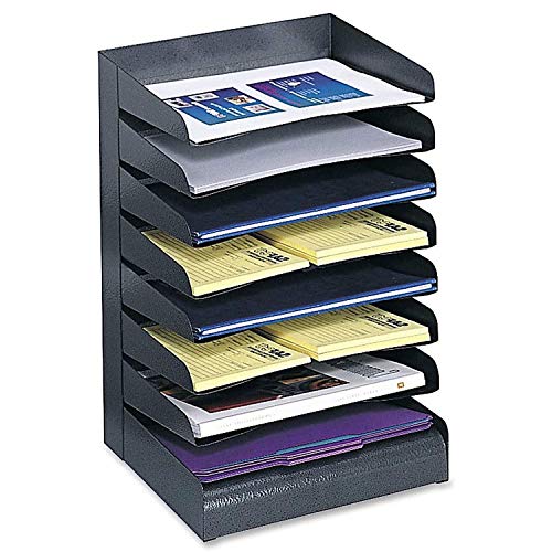 Safco Desk Organizer, 8 Shelves, Office and Classroom Mailbox, Mail Sorter, Commercial Grade Steel, Black - style: 8 Shelf