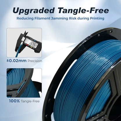 FLASHFORGE Rapid PLA Filament 1.75mm Pearl Gentian Blue, 500mm/s High Speed Printing, 3D Printer Filament 1kg Spool, Dimensional Accuracy +/- 0.02mm, Enjoy Exceptional Print Quality - color: Pearl Gentian Blue