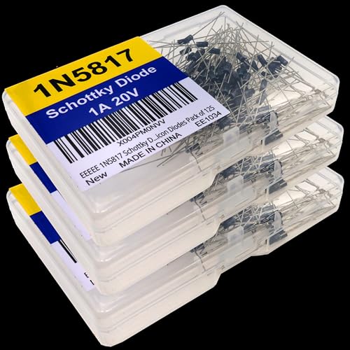 EEEEE 1N5817 Schottky Diode (125pcs) 1A 20V 20 Volt 1 AMP 1AMP IN5817 5817 Electronic Silicon Diodes - style: 1N5817