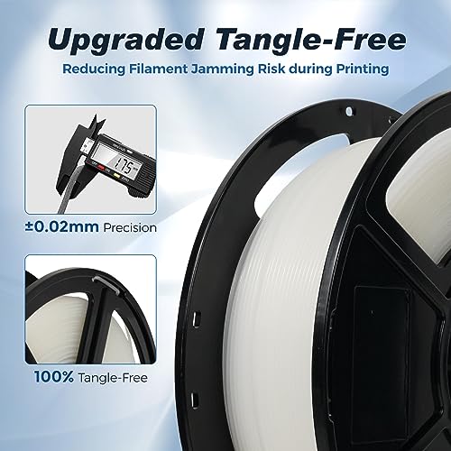 FLASHFORGE High Speed PLA Filament, 1.75mm, 500mm/s, High Speed Printing, Fast 3D Printer Filament, Robust and High Flow for Fast Printing, 2.2lbs/Spool - color: Natural