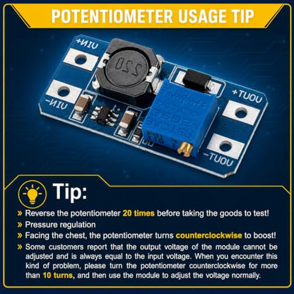 20-Pack MT3608 Boost Converter, DC-DC Step Up, 2A