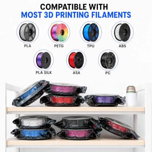 25-Pack 3D Printer Filament Storage Bags Kit with USB Vacuum Pump