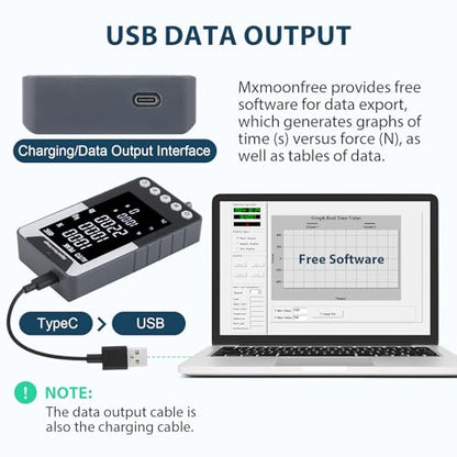 1000N Digital Force Gauge Push Pull Meter with USB Output
