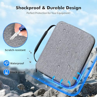 Digital Microscope Carrying Case，EVA Microscope Storage Bag Endoscope Case, Compatible with 4.3''/5''/7'' DM9 Digital Microscopes & Borescopes - size: Big- 8.3’’×7.08’’×3.54’’