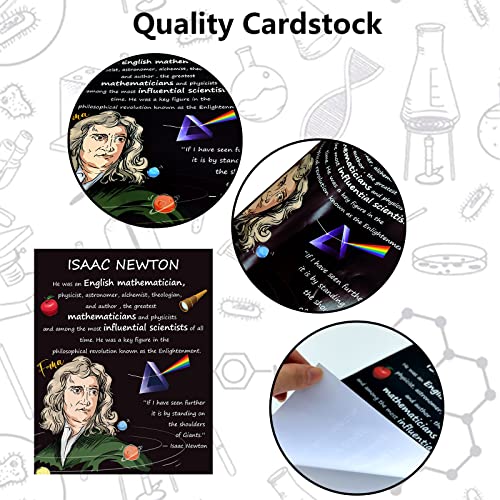 KALEFO 9PCS Science Posters Scientists Inspirational Quote Wall