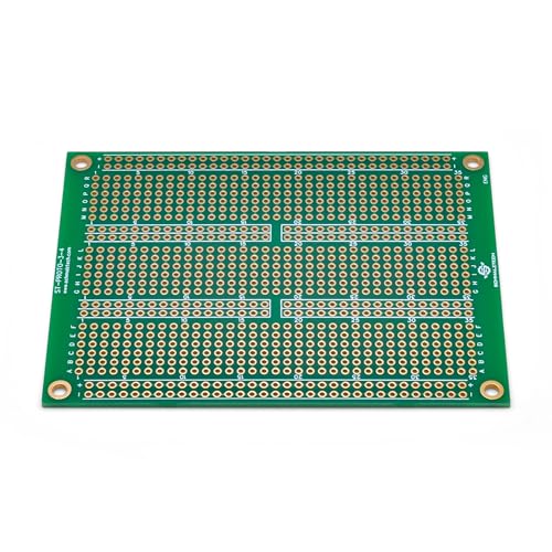 Double Sided ENIG Protoboard, Solderable Breadboard, Electronic Circuit Board for DIY Prototype Circuit, FR4, Plated Through Hole Solder Prototype Board, ST-PROTO-3-4 (3" x 4") - style: 3" x 4"