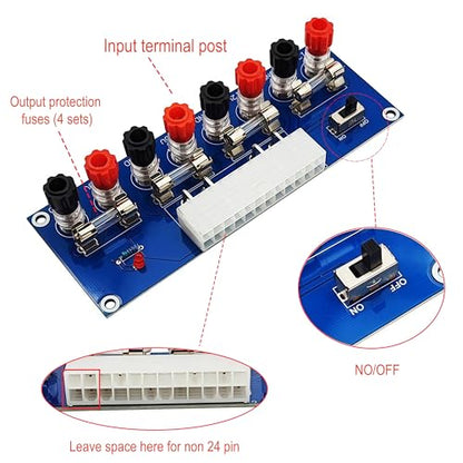 2PCS XH-M229 ATX Desktop PC Computer Chassis Power Supply Transfer Board 12V 5V 3.3V