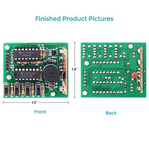 MiOYOOW 1 Pack DIY Electronic 16 Music Sound Box DIY Kit Module Soldering Practice Learning Kits for Arduino