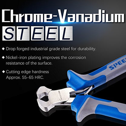 SPEEDWOX 4 Inches End Nippers Precision End Cutters Pliers Nail Pulling - style: 4" End Cutting Plier