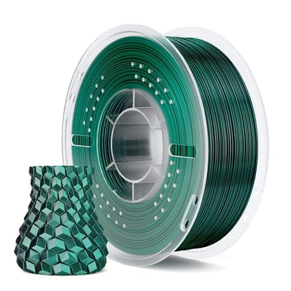 ELEGOO Silk PLA 3D Printer Filament 1.75mm Dual Color Black Green 1KG - color: Silk Dual Colors Black Green