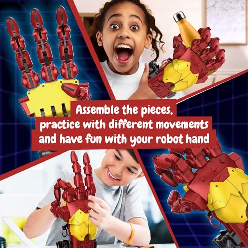 Science4you Hydraulic Cyborg Hand Kit – Build Your own Giant Robotic Hand with 112 Pieces, STEM Toys, Iron Kid Toys the Perfect Robot & Model Kits Gift for Boys & Girls Age 10 11 12 13 14+