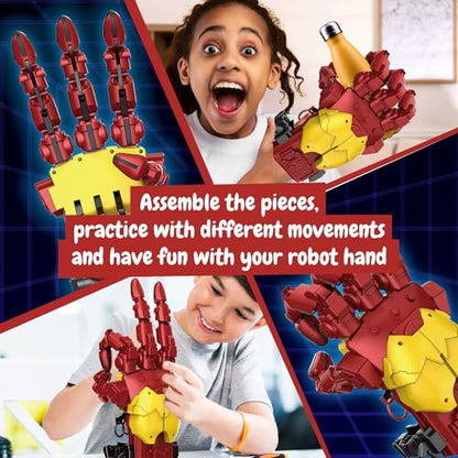 Science4you Hydraulic Cyborg Hand Kit – Build Your own Giant Robotic Hand with 112 Pieces, STEM Toys, Iron Kid Toys the Perfect Robot & Model Kits Gift for Boys & Girls Age 10 11 12 13 14+