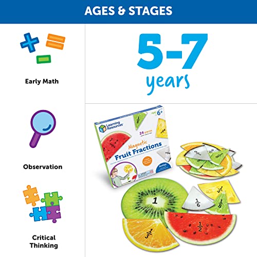 Learning Resources Magnetic Fruit Fractions