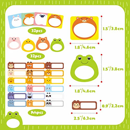 208 PCS Baby Food Labels, 26 Adorable Designs Removable Food Name Stickers Self-Adhesive Water/Oil/Tear Resistant for Baby, Kids, Toddlers Food Containers, Water Bottles, School Supplies, Mason Jars - color: Style 3
