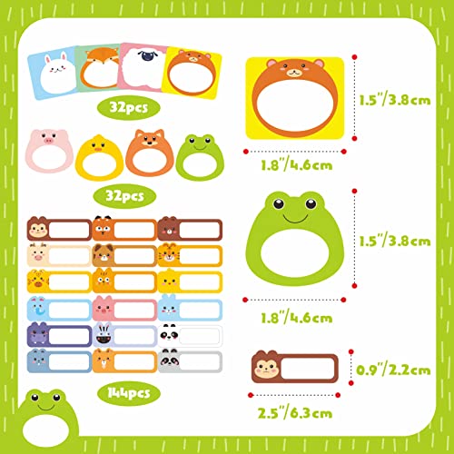 208 PCS Baby Food Labels, 26 Adorable Designs Removable Food Name Stickers Self-Adhesive Water/Oil/Tear Resistant for Baby, Kids, Toddlers Food Containers, Water Bottles, School Supplies, Mason Jars - color: Style 3