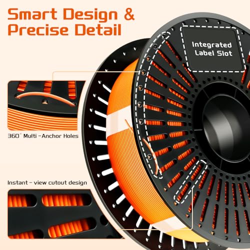 Reusable Filament Spool, Universal Fit High-Temp ABS Quick-Lock