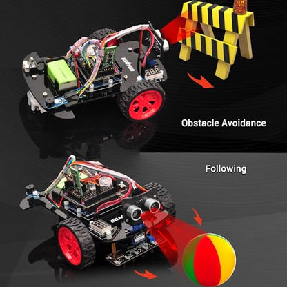 OSOYOO Smart Robot Car Kit for Arduino Adult Teen Robotic Assembly Starter - style: Model3 Robot car With battery