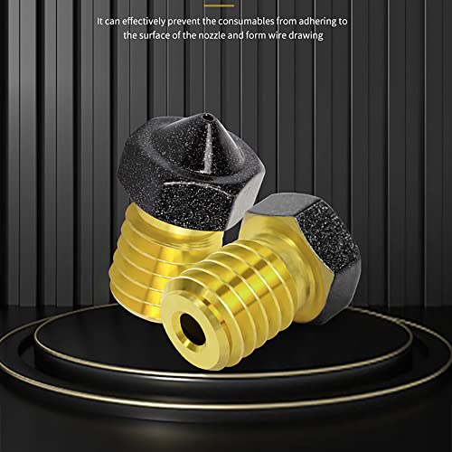 4-Pack Non Stick PTFE Coated m6 Nozzle 0.4mm Compatible with Anycubic Kobra Mega S X Chiron, Prusa i3 MK3S Prusa Mini Mini+ Extruder V6 Hotend 3D Printer (4x0.4mm Nozzles) - style: 4x0.4mm Nozzles