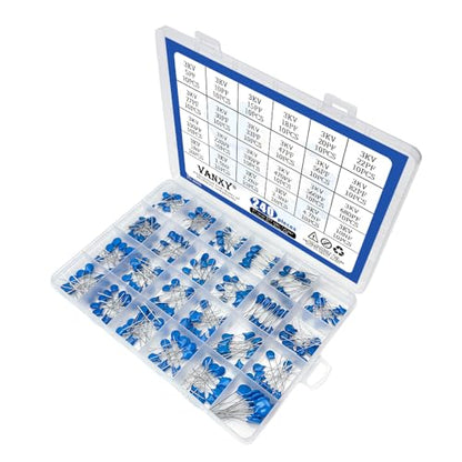 24Values 3KV 5pF to 10nF High Voltage DIP Ceramic Disc Capacitor Kit