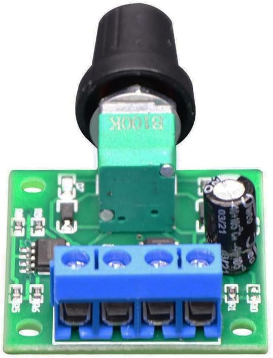 RUIAN PWM DC Motor Speed Controller 1.8-12V 2A 30W Driver 1803BK 5-Pack Kit
