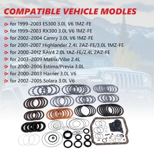 1Set U140E Auto Transmission Master Rebuild Kit Fits For ES300/Camry/RAV4