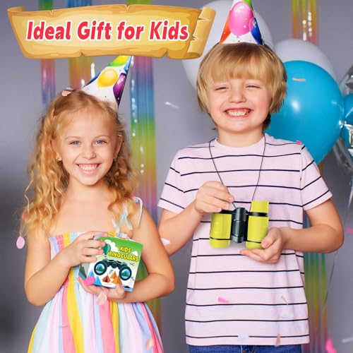 Binoculars for Kids, Kids Binoculars for 3-12 Boys Girls, Outdoor Toys - color: Yellow