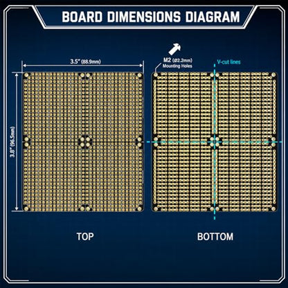 9-Pack Prototyping PCB Board, Gold-Plated, Solderable