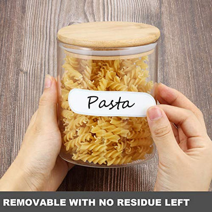 Outus 264 Pcs Removable Food Labels Waterproof 3 Sizes, Silver