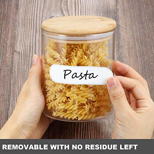 Outus 264 Pcs Removable Food Labels Waterproof 3 Sizes, Silver