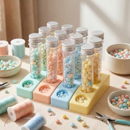 45 ml 150 Pcs Plastic Test Candy Tube Bulk Transparent Clear Bath Salt Tube Lid Plastic Vial Decor DIY Liquor Beading Seed Shampoo Hot Chocolate Spice Flower Storage Scientific Project Party