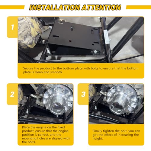 Torque Converter Mounting Adapter Plate for Predator 212cc 224cc 196 6.5hp - size: Adapter Plate Only