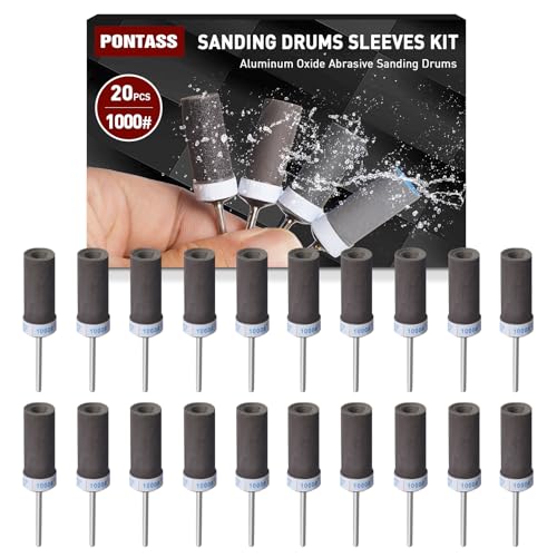 1000 Grit Sanding Stick,20 Pcs Sanding Drums for Dremel Rotary Tool - size: 1000 Grits