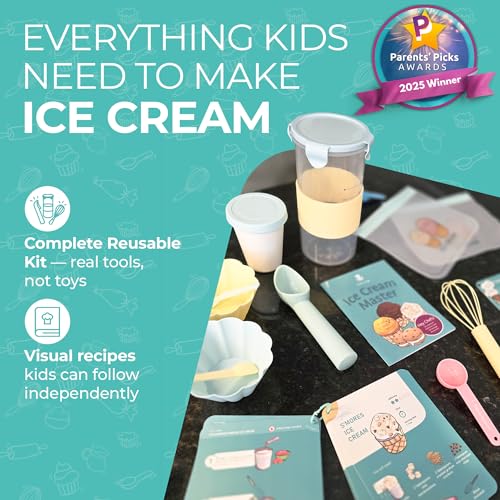 Tovla Jr. Kids Ice Cream Science Maker Kit | Real Reusable | Ages 5-12 - style: Ice Cream Making Kit