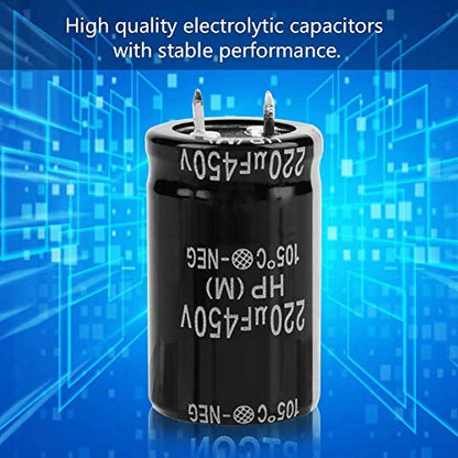 Acogedor 10Pcs 220uF 450V Electrolytic Capacitor Nichicon 25x40mm