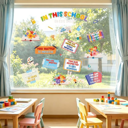 LHIUEM Positive Self-Affirmations Wall Sticker in This School Wall Decal - color: You Are